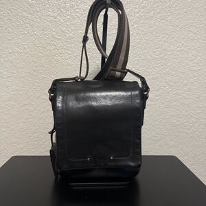 MCM Leather Messenger Bag